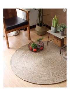 Round Jute Rug Handwoven Natural Fiber Carpet, Boho Farmhouse Area Rug for Living Room, Bedroom, Entryway – Eco-Friendly, Durable & Soft Floor Décor - pzsku/Z778AA00292131B2AD176Z/45/_/1738154201/0df8cd6a-296a-4bef-a871-5b65072621e7