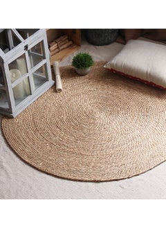 Round Jute Rug Handwoven Natural Fiber Carpet, Boho Farmhouse Area Rug for Living Room, Bedroom, Entryway – Eco-Friendly, Durable & Soft Floor Décor - pzsku/Z778AA00292131B2AD176Z/45/_/1738154265/23097cde-64f7-4307-bf13-93fd22352eda