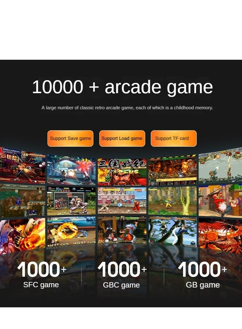 DY-19 Portable Retro Handheld Game Console, 6000mAh Capacity, 3.2-Inch Soft Light Colour Screen, Built-in 10000+ Game (Pink) - Image 4