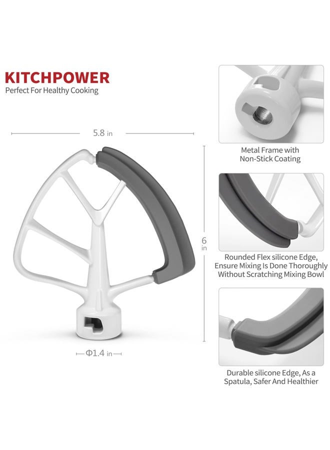 KITCHPOWER 4.5-5 Quart Flex Edge Beater for KitchenAid Tilt-Head Stand Mixers - Image 2