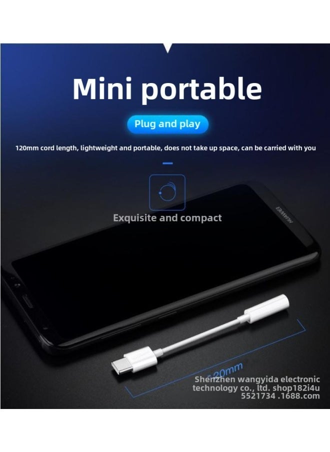 Generic Headset Adapter 3.5mm To Type-C Adapter DAC Digital Decoding Supports Live Calls And Songs-Color:Apple Turn 3.5mm ]  - Image 3