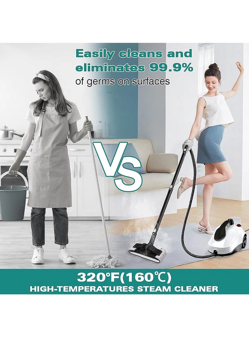 ET-LIFE - Steam Cleaner, 5Bar Steam Pressure, 5-8Min Heating Time, 2000W, 2L, for Floor Cleaning/Car Cleaning/Sofa Cleaning/Kitchen Cleaning/Toilet Cleaning/Washer Cleaning/Housekeeping - Image 1