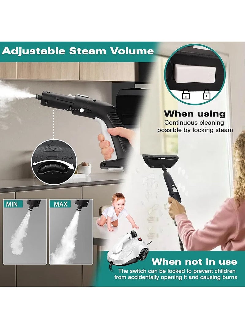 ET-LIFE - Steam Cleaner, 5Bar Steam Pressure, 5-8Min Heating Time, 2000W, 2L, for Floor Cleaning/Car Cleaning/Sofa Cleaning/Kitchen Cleaning/Toilet Cleaning/Washer Cleaning/Housekeeping - Image 1
