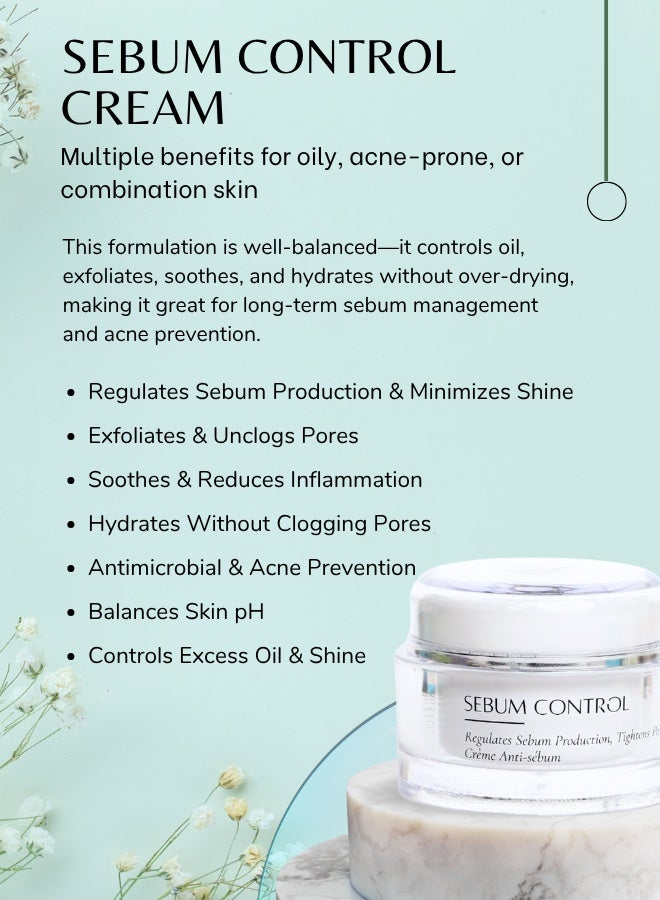 سوليمار باريس "كريم التحكم بالدهون للبشرة الدهنية والمعرضة لحب الشباب – يقلل البثور، يعالج الرؤوس السوداء والبيضاء، تركيبة مرطبة للتحكم بالزيوت لبشرة متوازنة وصحية" - Image 3