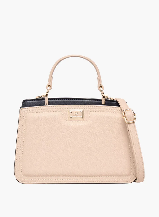 Flora Bella By Shoexpress Solid Crossbody Bag with Detachable Shoulder Strap and Top Handle