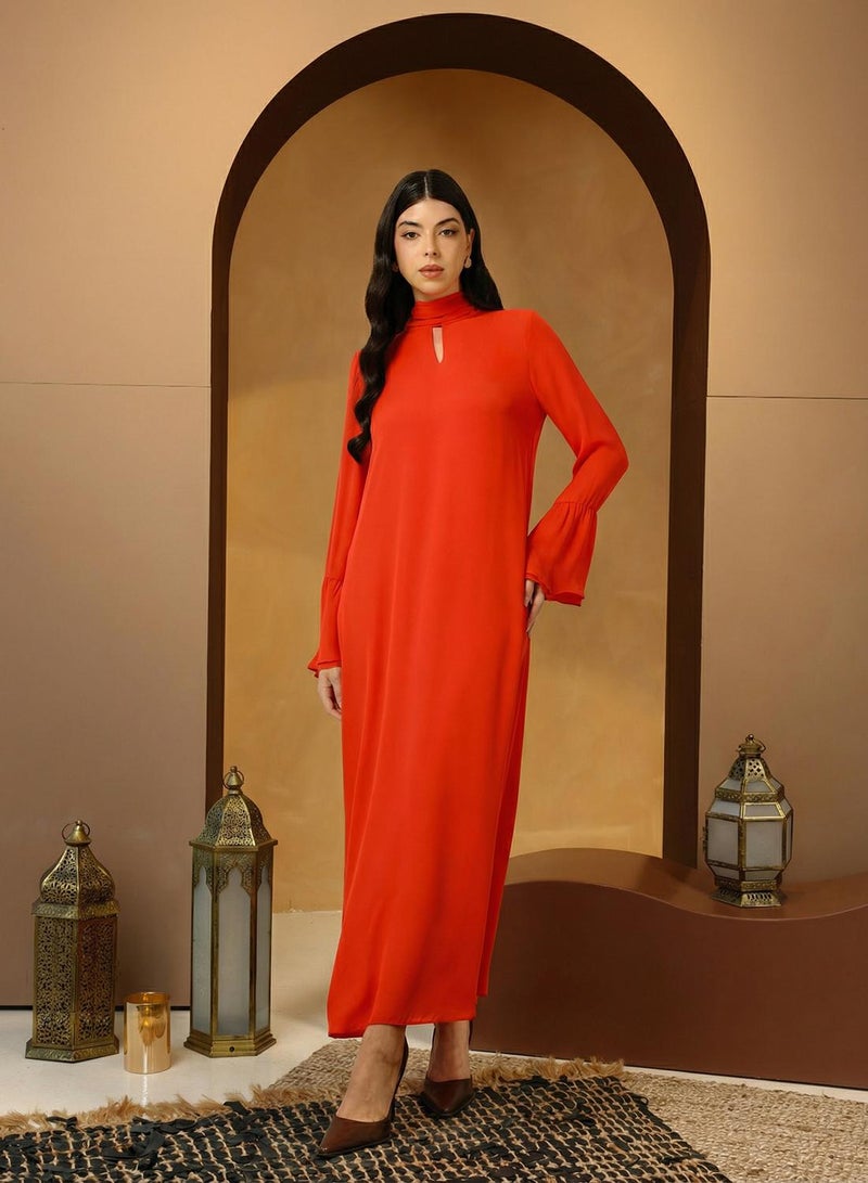 VERO MODA High Neck Maxi Dress - Image 5