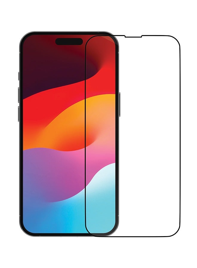 DBRAMANTE1928 إيكوشيلد شاشة برو لأيفون 15 حافة سوداء - Image 1