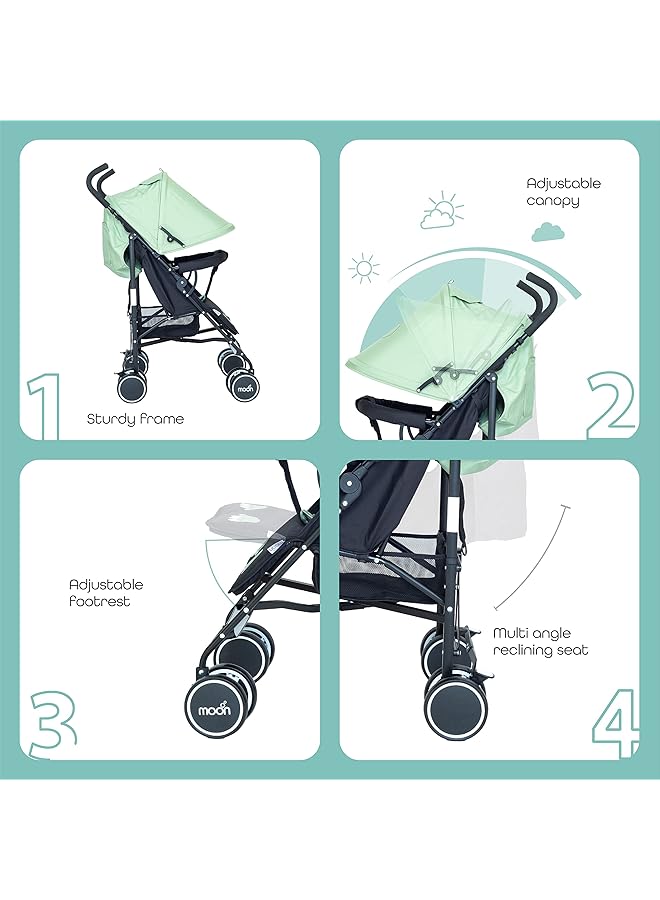 erorex Safari Dino Character Stroller For 3 Months To 3 Years Babies - Image 3