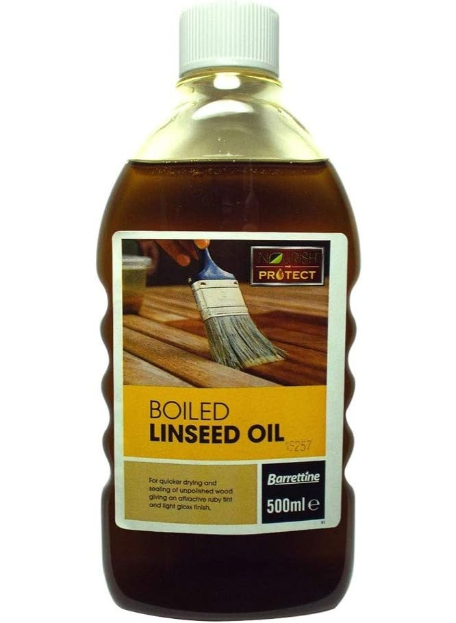 Barrettine Boiled Linseed Oil Nourish & Protect 500ml - Image 1