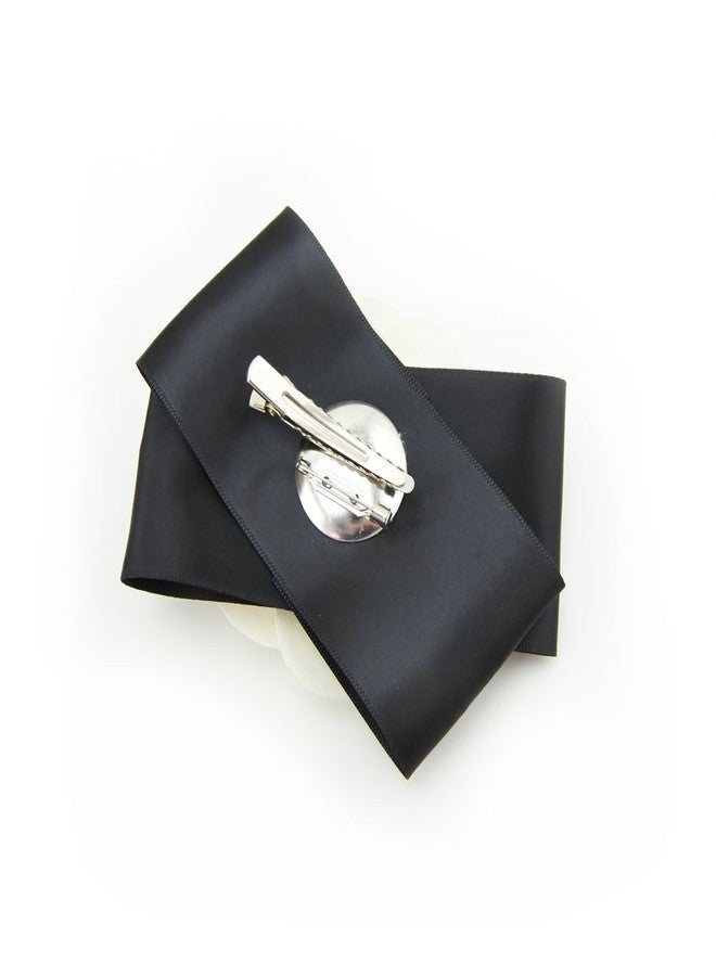 Meilliwish Big Flower Beautiful Wedding Hair Pin Hair Clip for Women (A101)(White) - Image 2