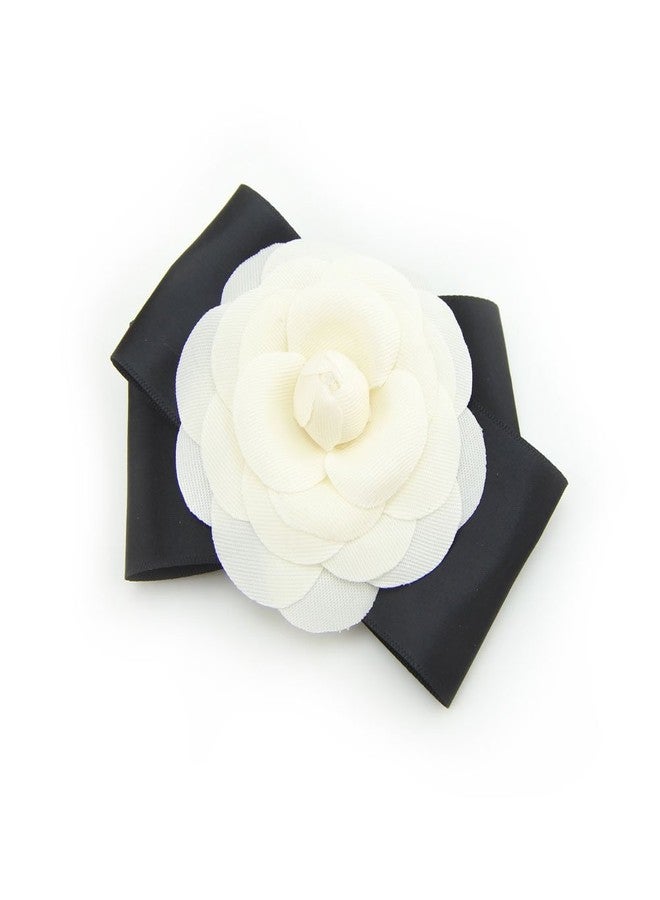 Meilliwish Big Flower Beautiful Wedding Hair Pin Hair Clip for Women (A101)(White) - Image 1
