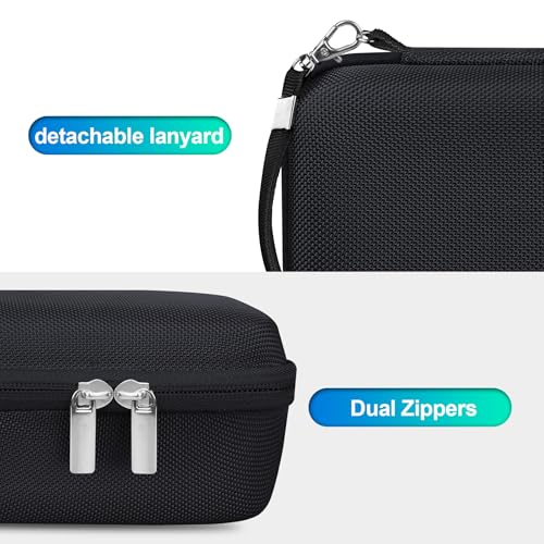 BOVKE Carrying Case Compatible with Fujifilm X100VI / X100V Digital Camera, Extra Mesh Pocket for Charging Cables, Black - Image 4