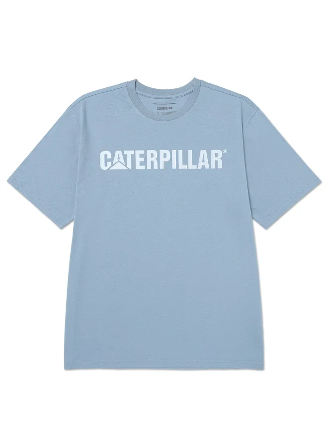 Caterpillar CAT Men’s Logo Tee – 60% Cotton 40% Recycled Polyester – Soft Jersey – Classic Caterpillar Chest Print