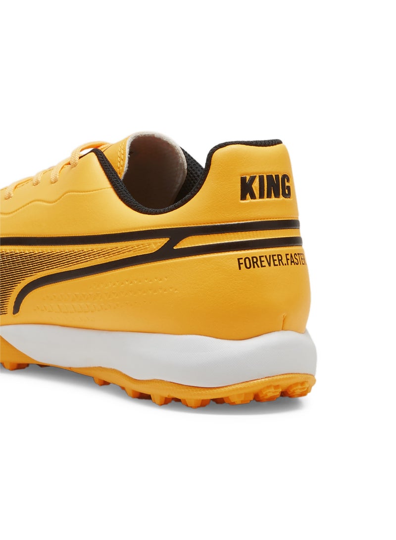 PUMA KING MATCH TT Mens Orange Football Boots - Image 3