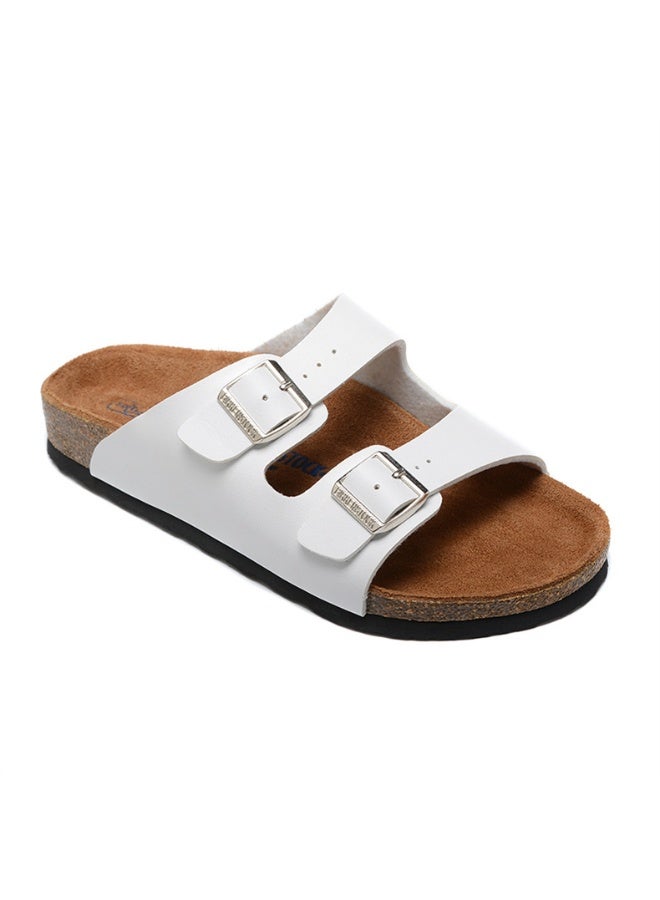 Birkenstock Style Double Buckle Casual Slides - Image 1