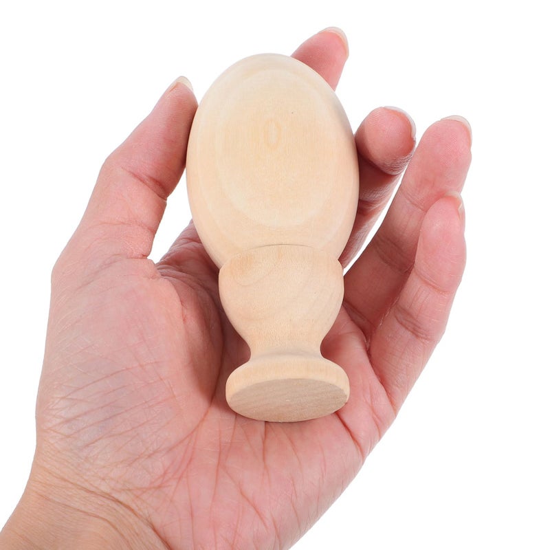 Wooden Easter Eggs For Painting 6 Sets Craft Projects Home Decoration Safe Simulation Eggs - Image 5