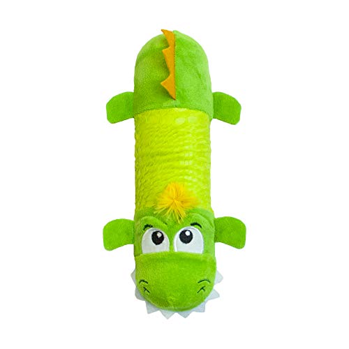 Petstages StuffingFree Big Squeak Gator Plush Dog Toy Medium - Image 1