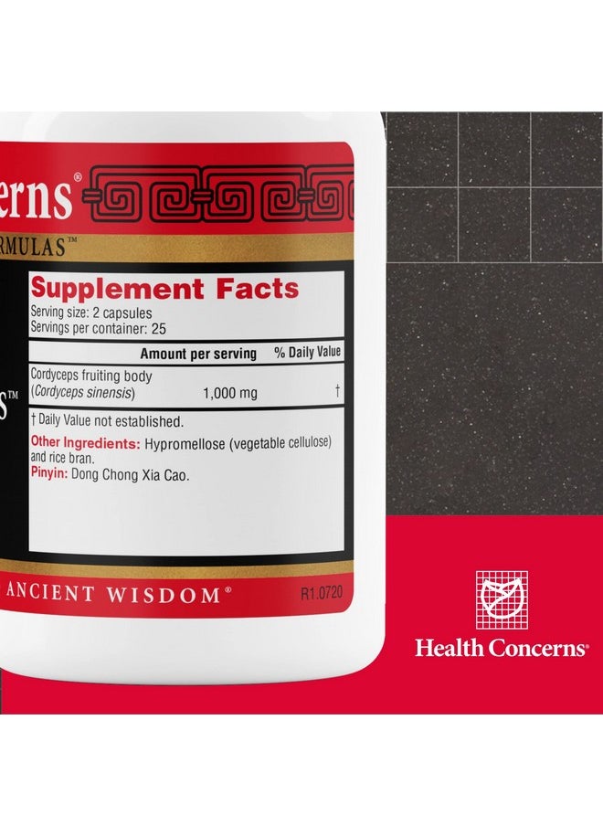 Health Concerns Cordyceps Ps Respiratory Support 50 Capsules  - Image 3