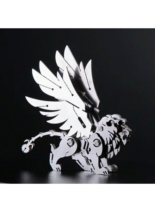 Steel Warcraft Scorpion King Color Scorpion Scorpion Three-dimensional Puzzle Metal Assembled Mechanical Insects Children's Educational Toys-Color:【Scorpion Tail Lion】 Diy/finished Product Please Note - Image 1