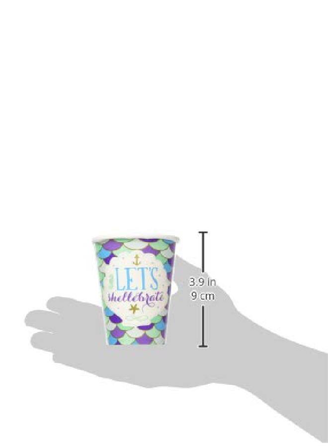 Amscan 581975 Cups | Mermaid Wishes Collection | 9 Oz | 8 Pcs | Birthday - Image 3