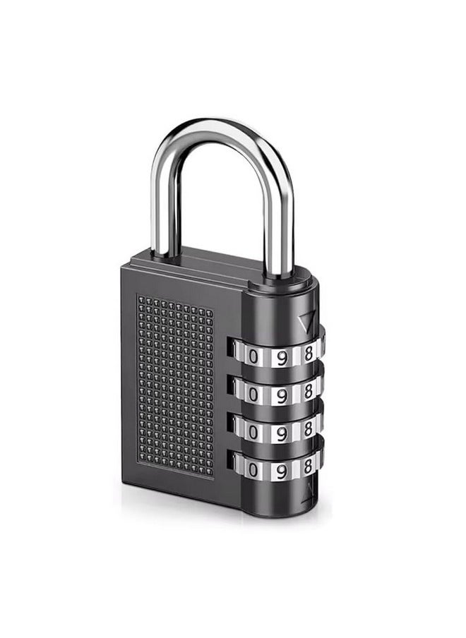 NFI essentials NFI essentials Small 3 Digit Combination Padlock Locks for Home Office Hotel Doors, Travel Suitcases Luggage Briefcase Bag Number Lock Safe Security (LK-4)  - Image 1