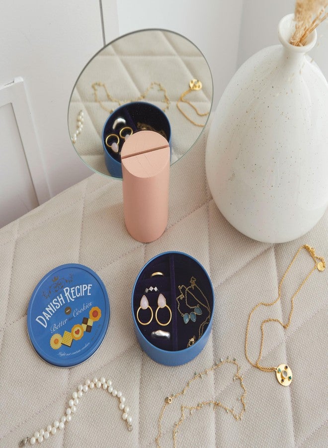 Balvi Danish Coockies Jewellery Box Colour Blue Simulates a Box of Biscuits Tin/Velvet - Image 5