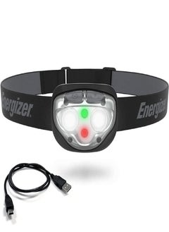 Energizer Energizer Rechargeable LED Headlamp, IPX4 Water Resistant, High-Powered Bright LED, Multiple Light Modes, Best Headlight for Camping, Running, Outdoors, Emergency Light, USB Included, Black  - Image 1