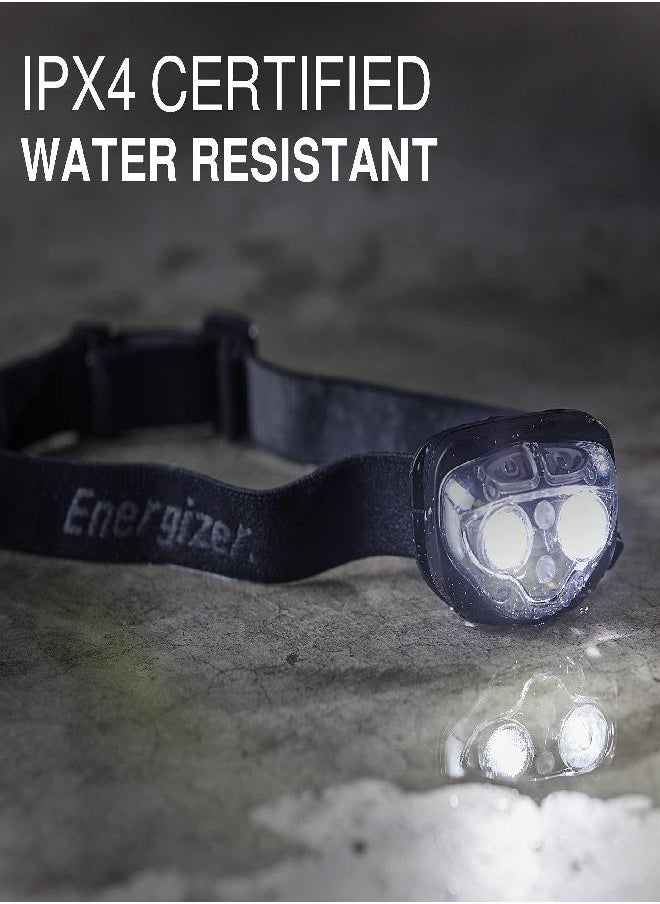 Energizer Energizer Rechargeable LED Headlamp, IPX4 Water Resistant, High-Powered Bright LED, Multiple Light Modes, Best Headlight for Camping, Running, Outdoors, Emergency Light, USB Included, Black  - Image 4