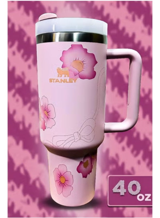 Stanley Stanley x Barbie 40oz Tumbler – Stainless Steel Travel Mug with Reusable Straw | BPA-Free, Eco-Friendly & Dishwasher Safe | Leakproof FlowState™ Lid & Double-Wall Insulation Keeps Beverages Hot for 16 Hours or Cold for 24 Hours | Slim Base Fits Most Car Cup Holders | Rugged Ergonomic Handle for Convenient Use at Home, Work, or On the Go - Image 1