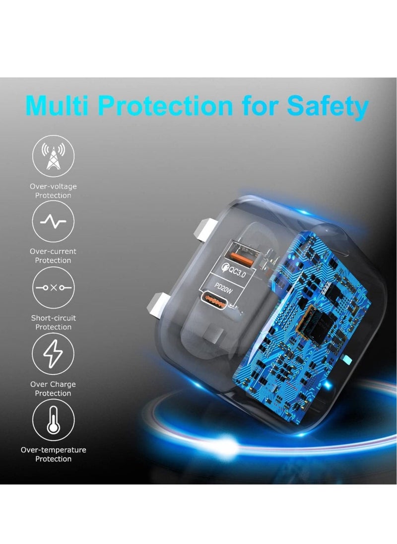 ELTRAZONE Samsung Fast Charger Cable and Plug,Super USB C Plug and Type C Charging Cable Fast Charge for Samsung Galaxy S23/S22/S21/S20/S20fe/S10/A13/A14/A23/A33/A52/A52s/A53/A54/A70/A71/A72/A73/M33/M14/Z Fold4 - Image 4