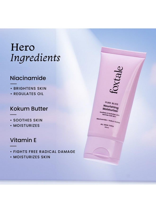 فوكستيل مرطب مغذي للوجه مع النياسيناميد لترطيب لمدة 24 ساعة خفيف الوزن وغير لزج لبشرة ناعمة ومتوهجة للرجال والنساء جميع أنواع البشرة 50 مل - Image 3