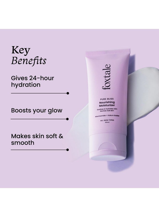 فوكستيل مرطب مغذي للوجه مع النياسيناميد لترطيب لمدة 24 ساعة خفيف الوزن وغير لزج لبشرة ناعمة ومتوهجة للرجال والنساء جميع أنواع البشرة 50 مل - Image 2