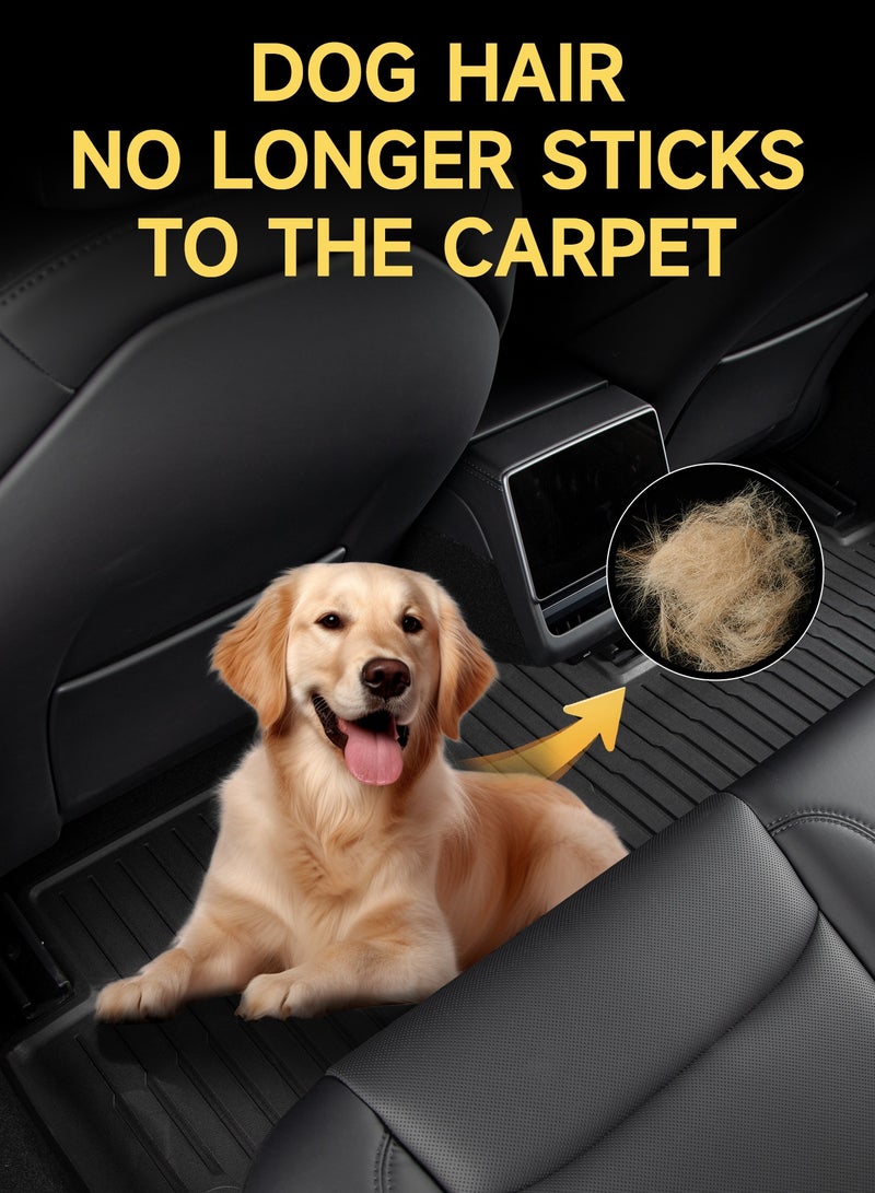 CHIYLE Full Set Floor Mats for 2024-2025 Tesla Model 3 Highland All Weather Floor Mats 2025, TPE Waterproof Non-Slip Frunk Trunk Mats Rear Cargo Liner Interior,Tesla Model 3 Accessories 2025(6 PCS) - Image 3