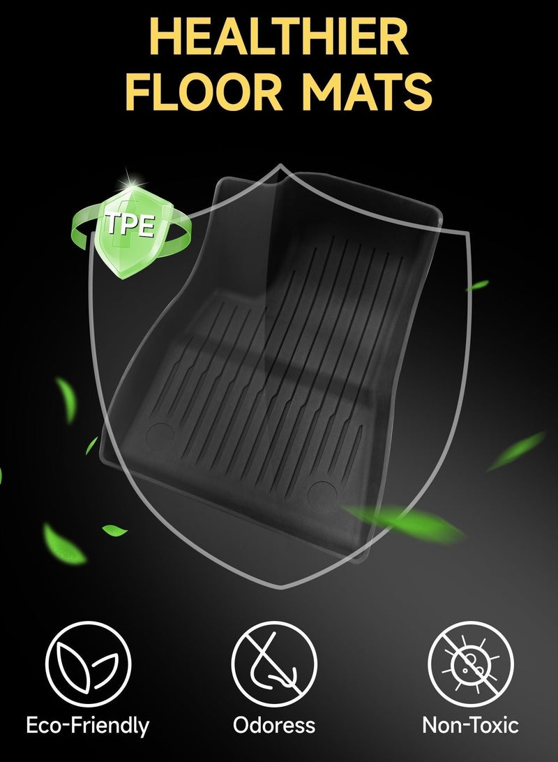 كيل › سجاد أرضي لسيارة تيسلا موديل 3 هايلاند 2024-2026، سجاد تيسلا موديل 3 لجميع الفصول، سجاد صندوق الأمامي وبطانة صندوق الخلفي (أمتعة المقصورة الخلفية)، اكسسوارات تيسلا موديل 3 2024-2025 (6 قطع) (تناسب فقط تيسلا موديل 3 هايلاند 2024-2025) - Image 4