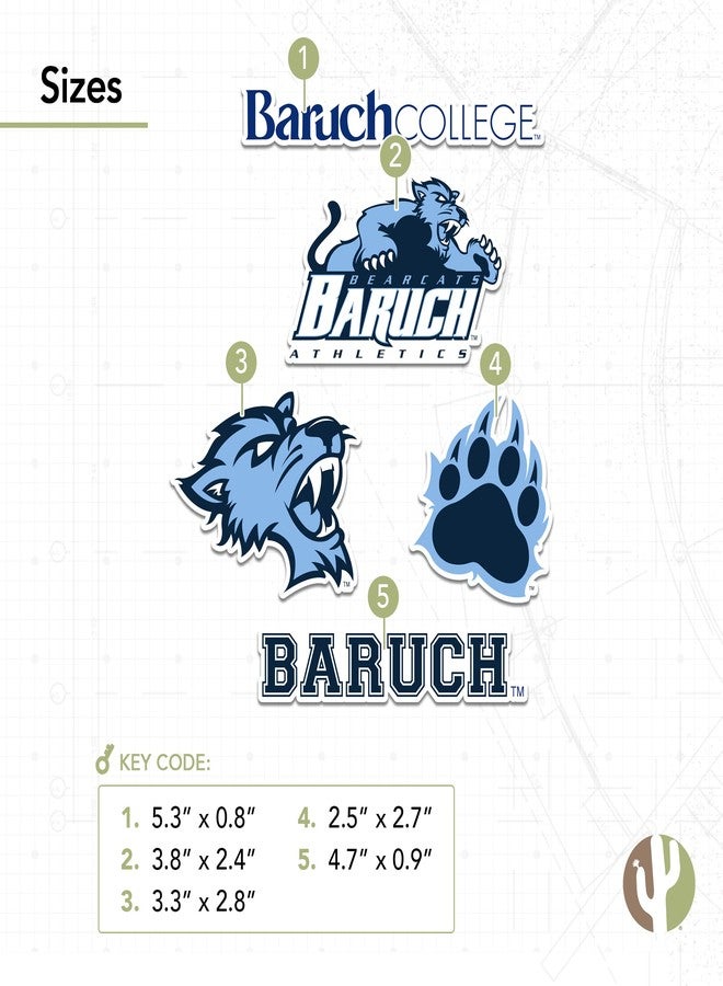 Desert Cactus Baruch College Sticker Bearcats Vinyl Decals Laptop Water Bottle Car Scrapbook Sheet T2 (Type 2) - Image 3