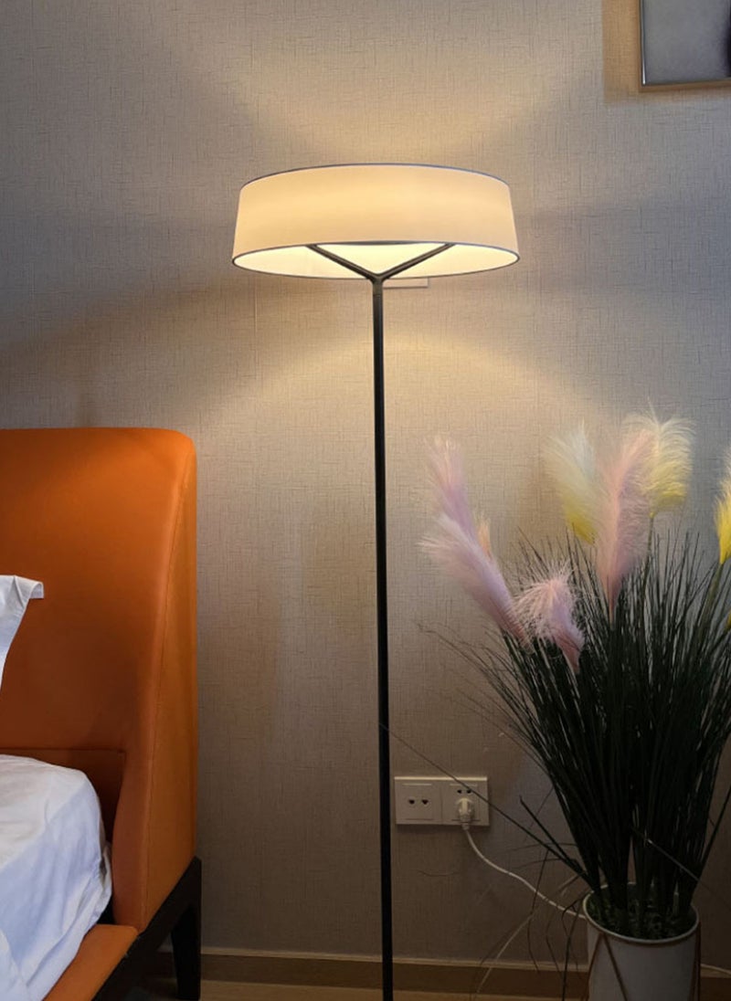 Onelight High-Grade Bedroom Living Room Atmosphere Light LED Floor Lamp, Cotton Lampshade, Push-Button Switch, Suitable for Living Room/Bedroom/Study Room 40W - Image 3