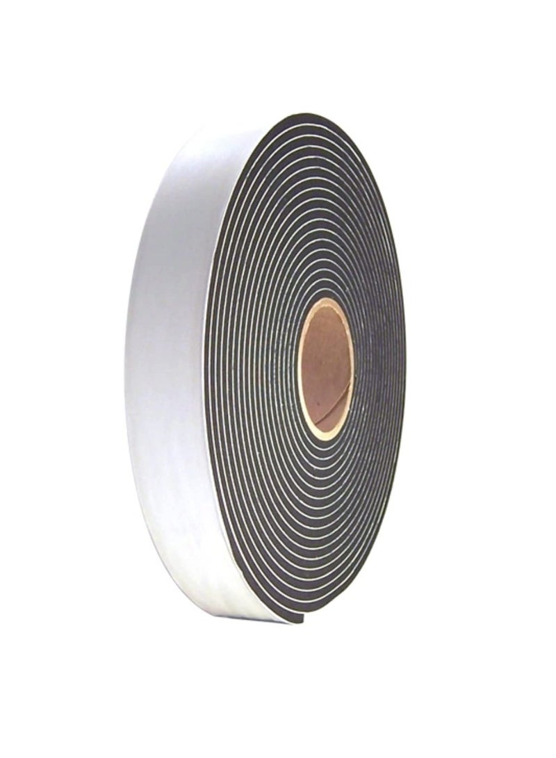 Generic Single Sided Foam Tape Multi-Surface Black Adhesive Weatherstrip Foam Tape Seal Insulation Tape Window Insulation Weather Stripping for Doors, Dust proof, Soundproof 7.5 Mtr(2 Inch)  - Image 1