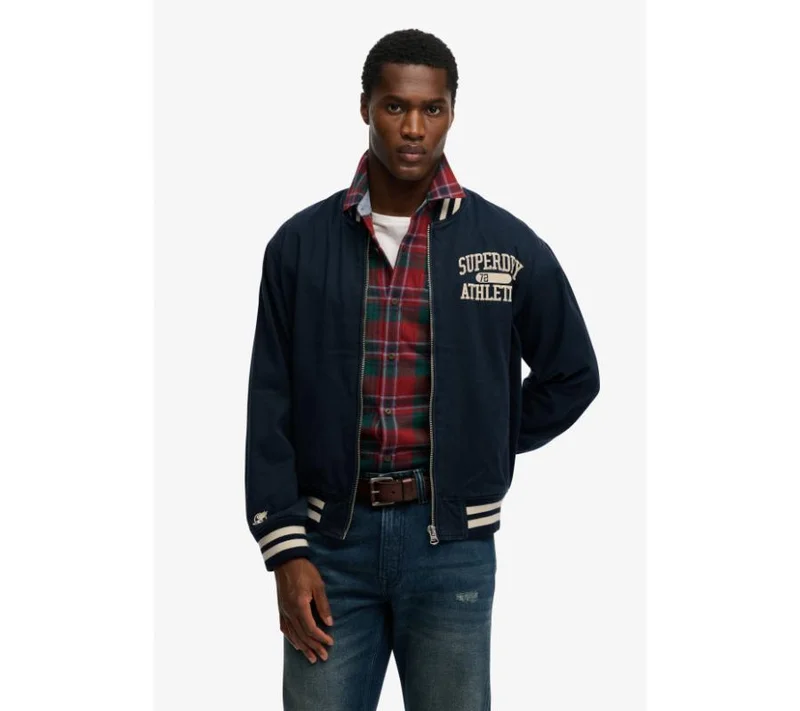 سوبر دراي Twill Varsity Bomber Jacket