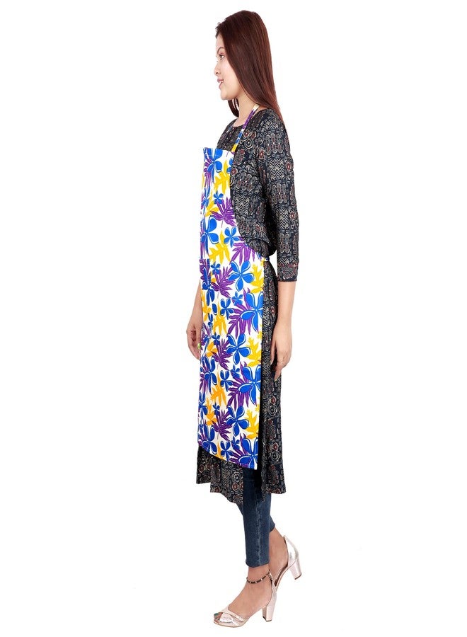 abc garments Printed Kitchen Apron (FREE, Yellow) - Image 3