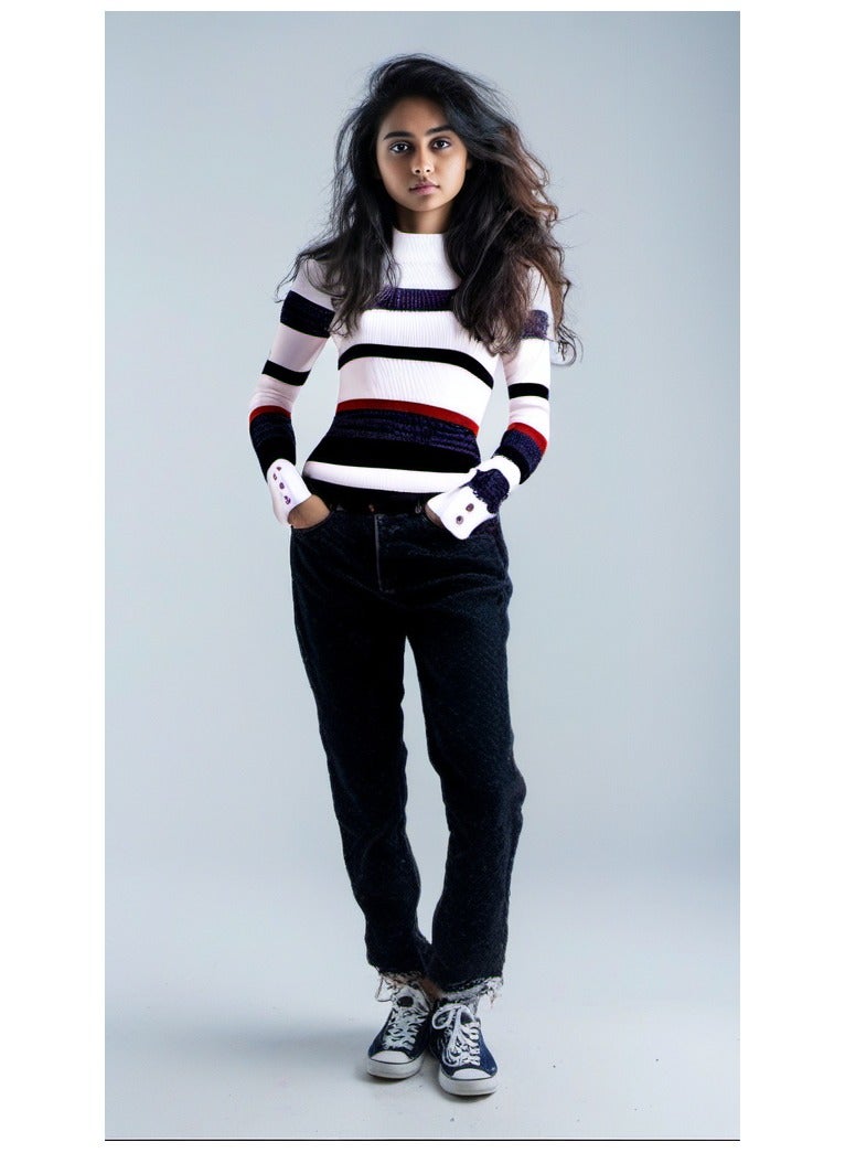 GUESS Guess Women Long Sleeve Multicolor Pullover  - Image 2