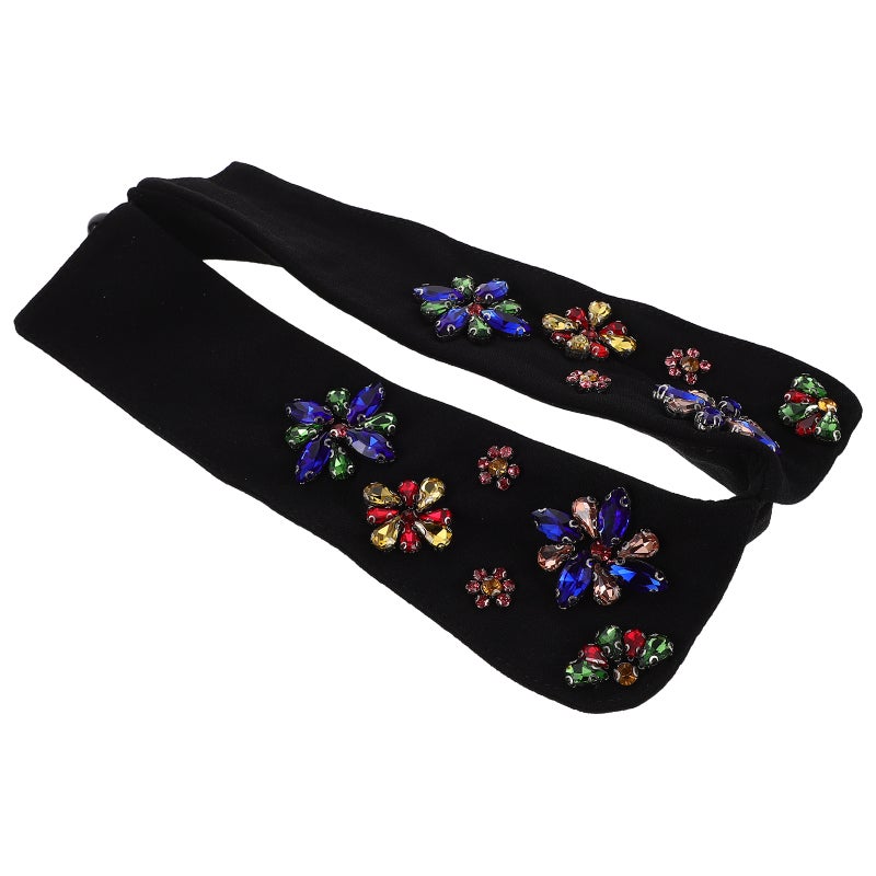 Rhinestone Fake Collar: Embellished Detachable False Collar Lapel Choker Fake Shirt Blouse Shirt Attachment For Women Girls - Image 1