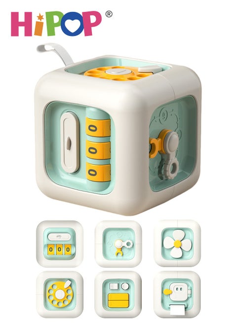6 In 1 Mini Activity Cube,Toddler Toy Educational Polyhedron,Baby Comfortable Toys