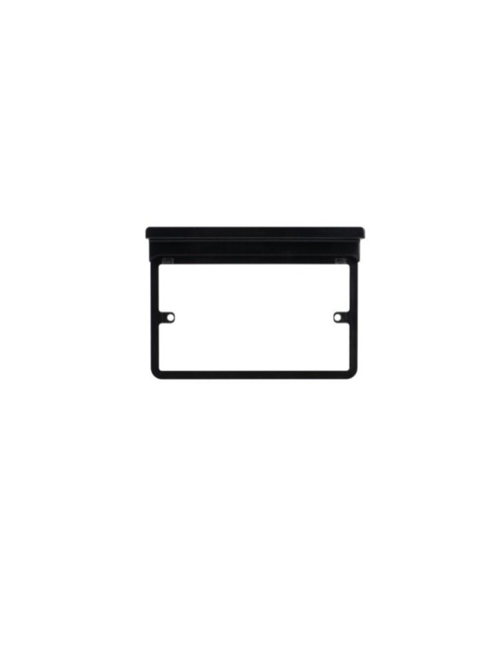 Schneider Electric GGBLSHF2GBS Lisse - Socket Surround with Shelf - 2 Gang 13A Black - Image 2