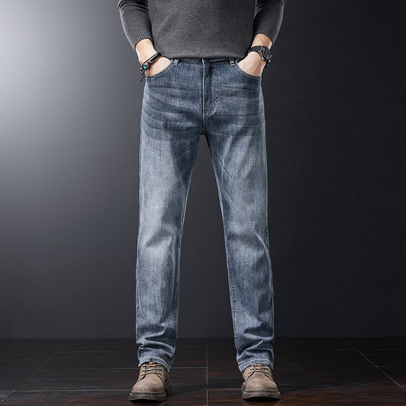Unisex Classic Denim Jeans Loose Fit Daily Outdoor Wear - Image 3