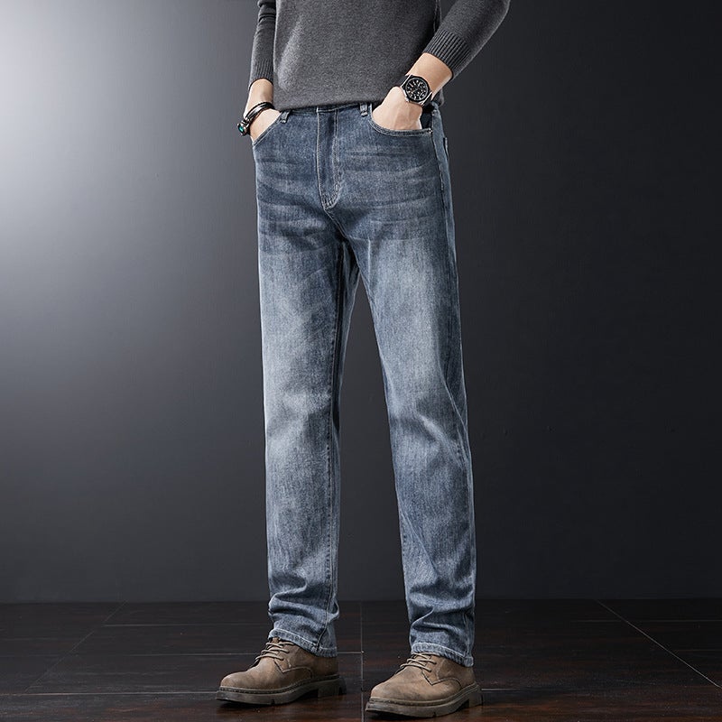 Unisex Classic Denim Jeans Loose Fit Daily Outdoor Wear - Image 1