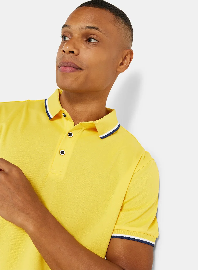 ستايلست بارك Stripe Classic Collared Polo