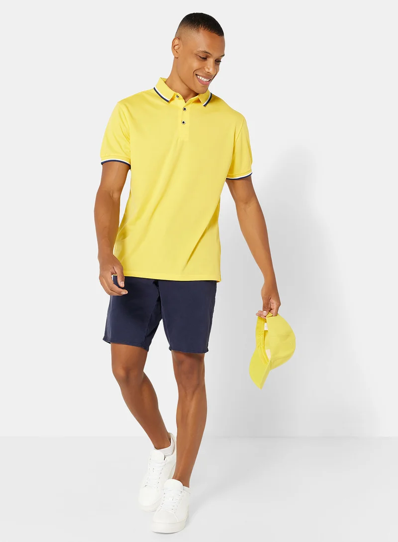 ستايلست بارك Stripe Classic Collared Polo