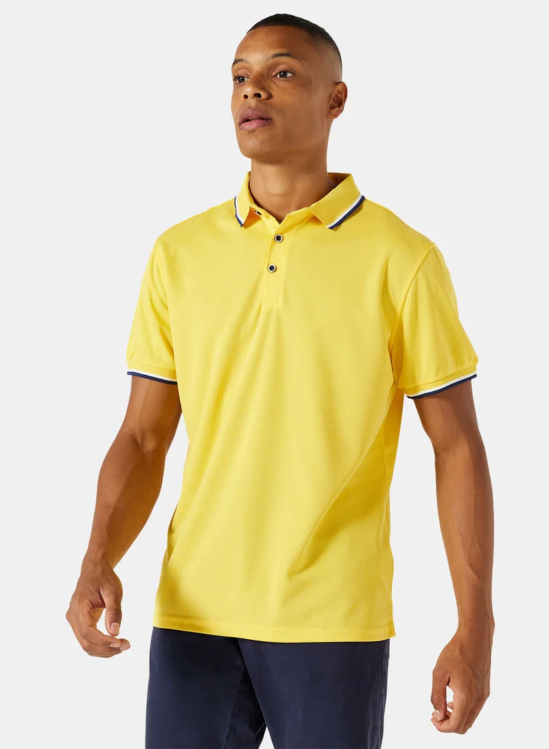 ستايلست بارك Stripe Classic Collared Polo
