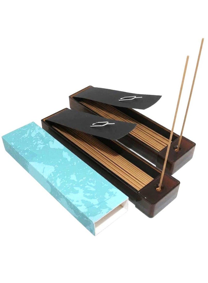 Bakhoor BoSidin 2pcs Gift Set Cambodian Incense Sticks, Small Incense Gift Set 1.3mm Diameter with Built-in Holder - Image 2
