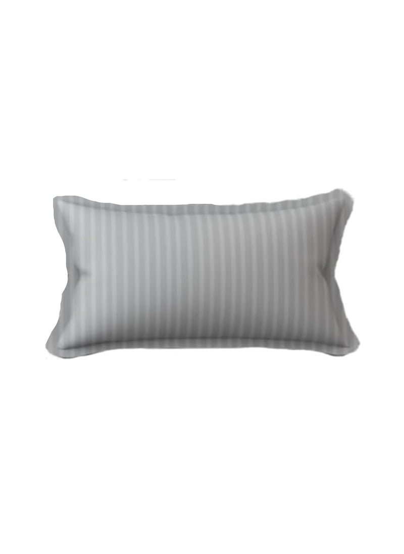 Cool Dealzz Cool Dealzz 200 TC 100 Cotton Satin Stripes King Bed Sheet Premium Hotel Bedsheet and 1 Pillow Covers Set for Hotels Guest House BB Grey60x90 inch  - Image 4